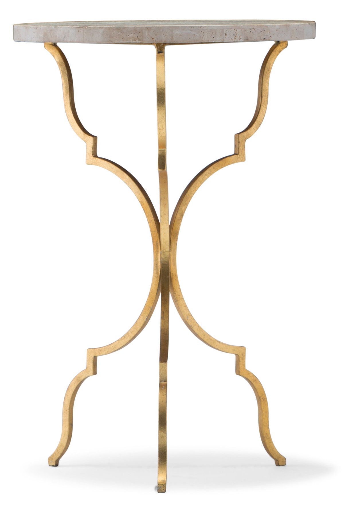 Home Accent - Round Martini Table - Gold