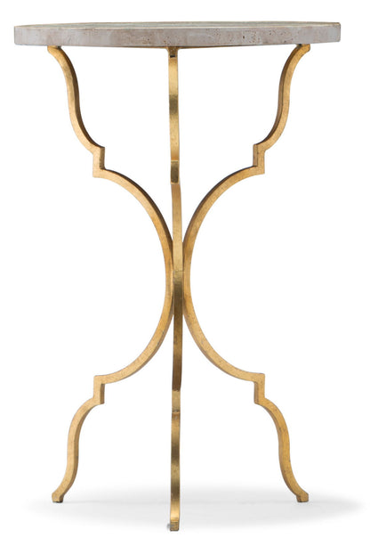 Home Accent - Round Martini Table - Gold