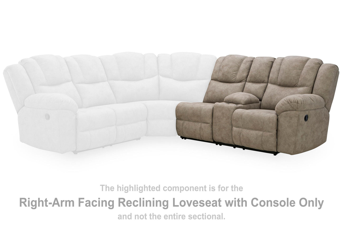 Pearce-Pike - RAF Reclining Loveseat With Console - Birch