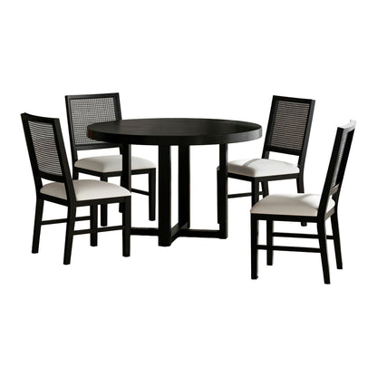 Bahama Breeze - 5 Piece Standard Height Dining Set (Table And Four Chairs) - Black