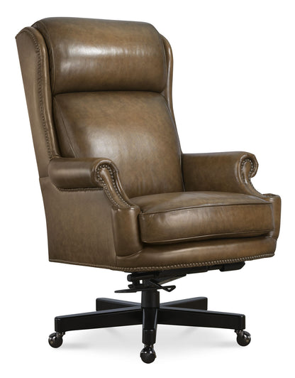 EC - Tucker Executive Swivel Tilt Chair - Brown