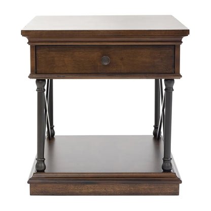 Tribeca - Drawer End Table - Cordovian Brown