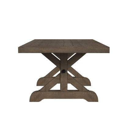 Yellowstone - Dining Table With 2X12" Leaves - Gray