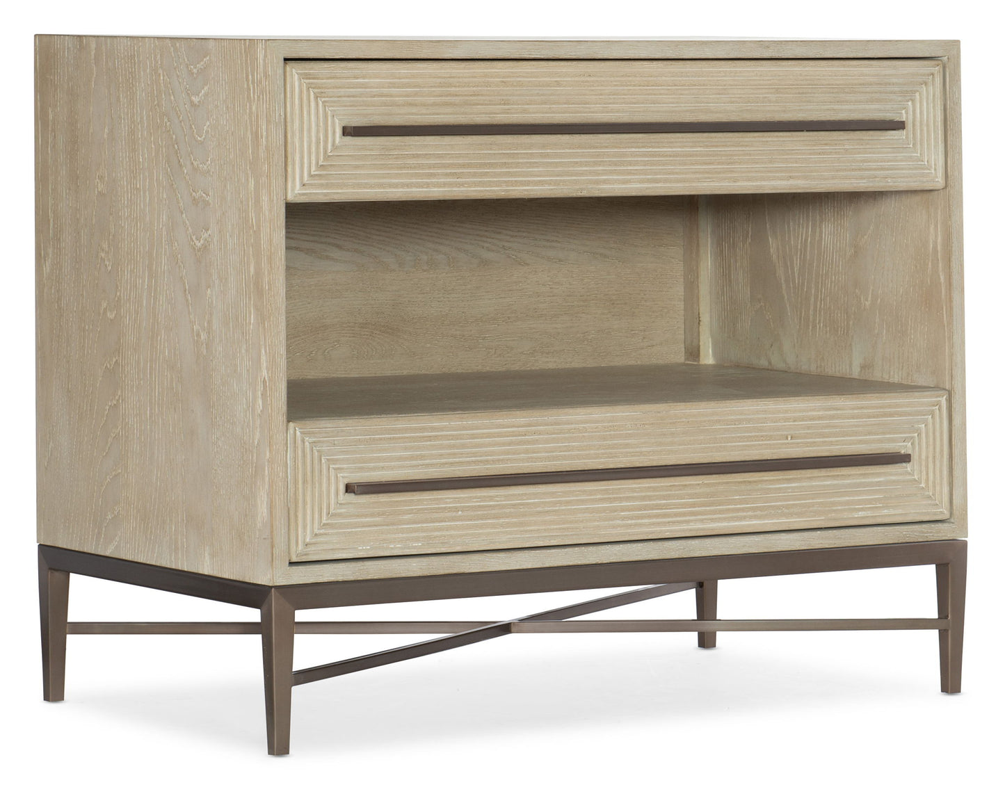 Cascade - 2-Drawer Nightstand - Light Brown