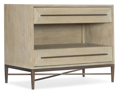 Cascade - 2-Drawer Nightstand - Light Brown