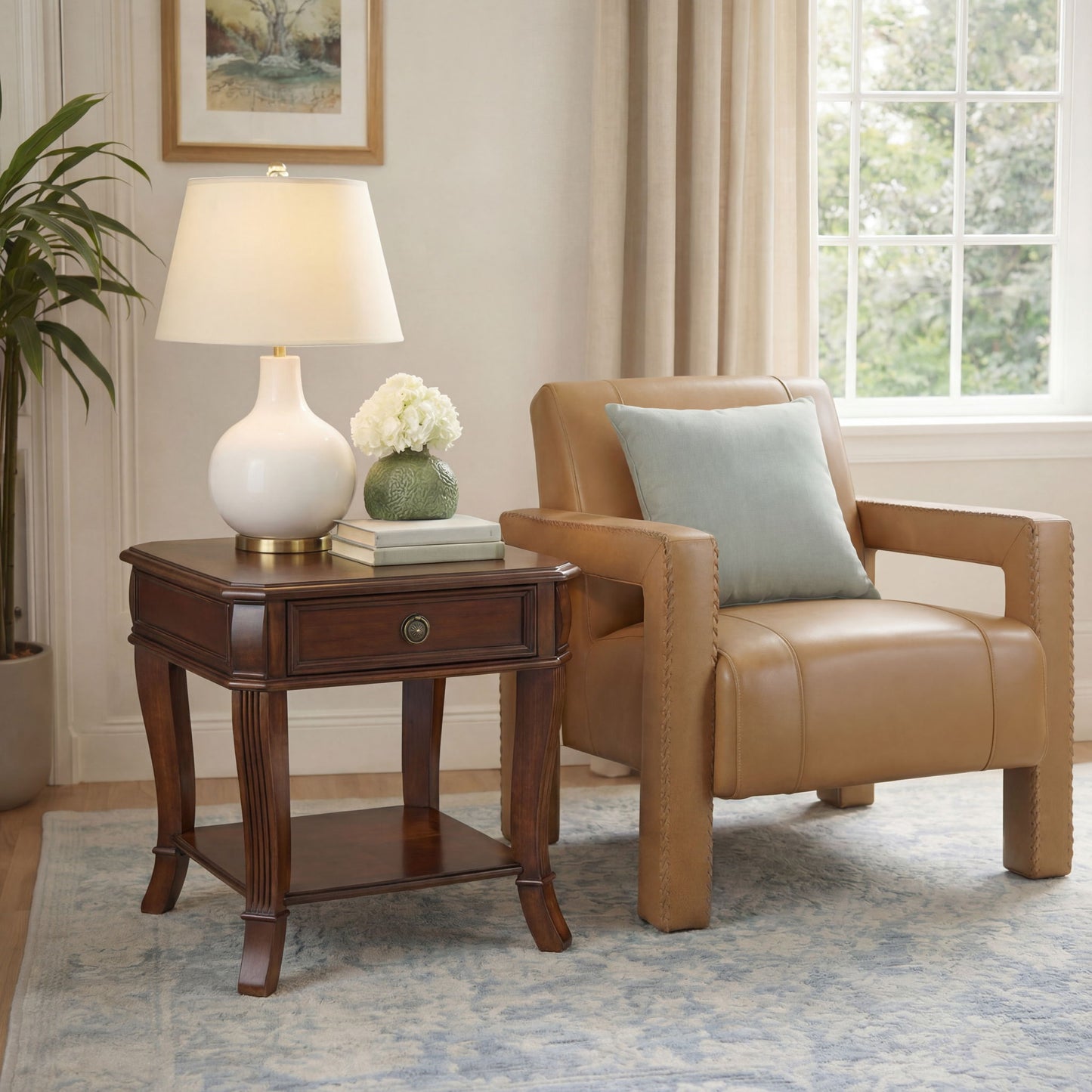 Brookhaven - End Table - Dark Brown