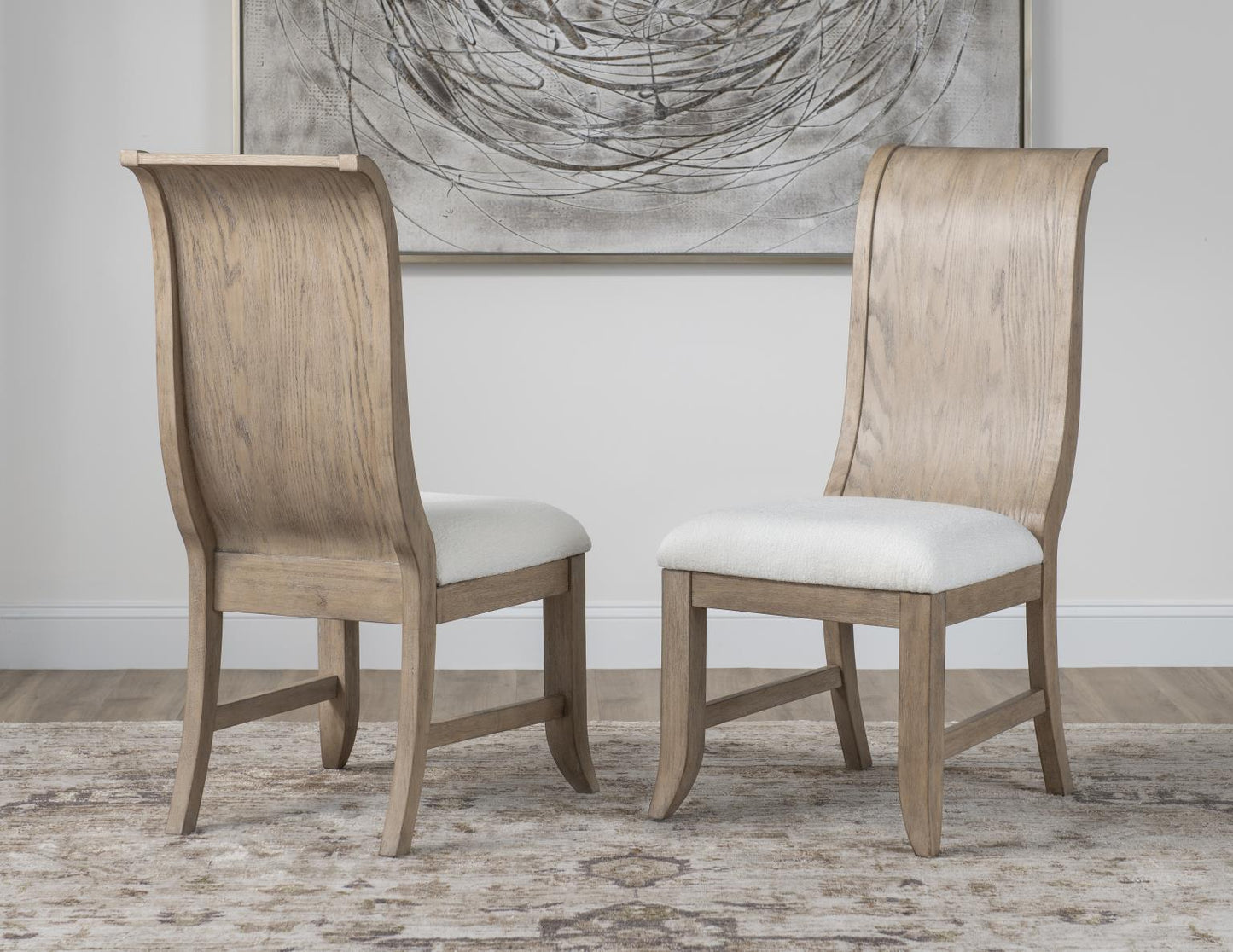 Flow - Wood Side Chair (Set of 2) - Sandstone