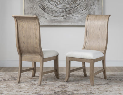 Flow - Wood Side Chair (Set of 2) - Sandstone