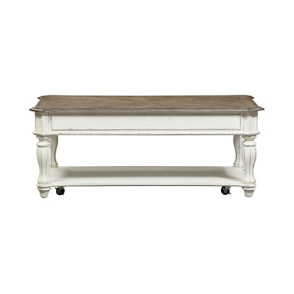 Magnolia Manor - Lift Top Cocktail Table - Antique White