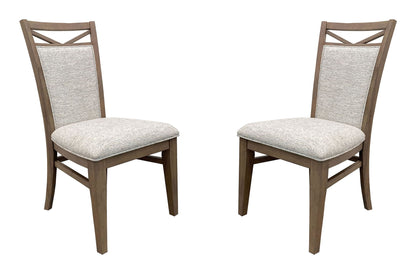 Americana Modern Dining - Upholstered Dining Chair (Set of 2) - Cotton White