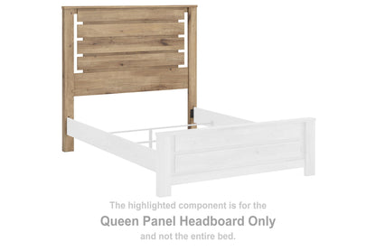 Brozmont - Queen Panel Headboard - Tan
