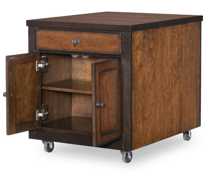 Fenmore - Kitchen Island Cart - Mocha And Distressed Cherry