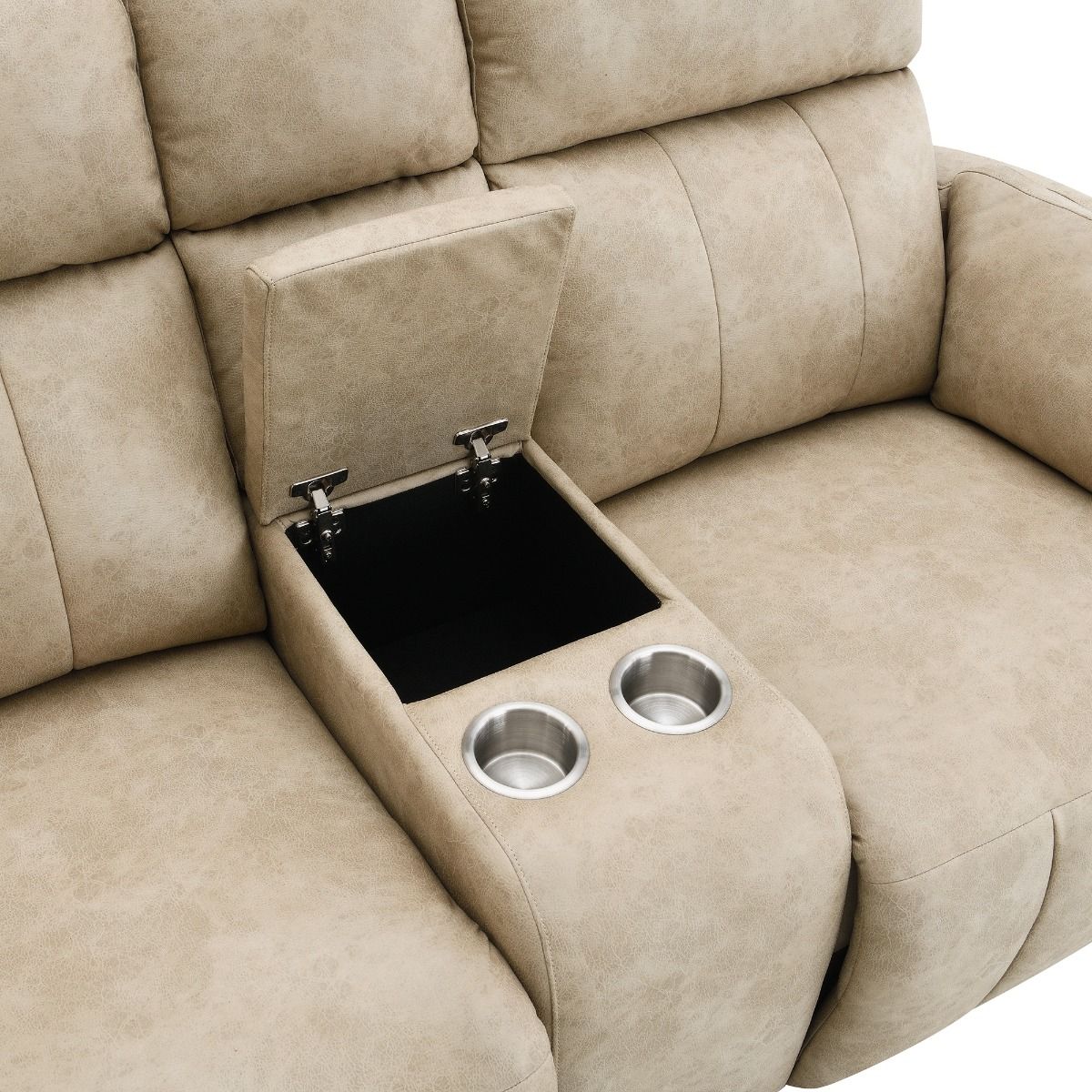 Elison - Motion Loveseat With Console & Storage
