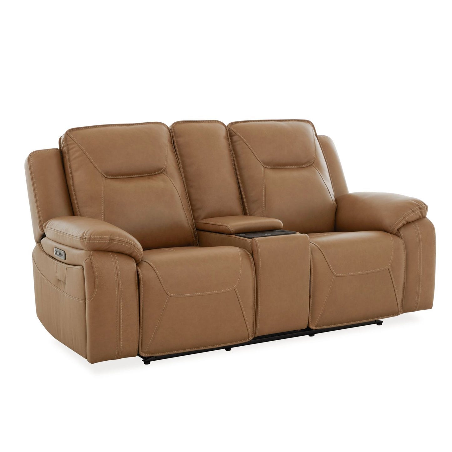 Callihan - Loveseat With Console P3 & ZW - York Butternut
