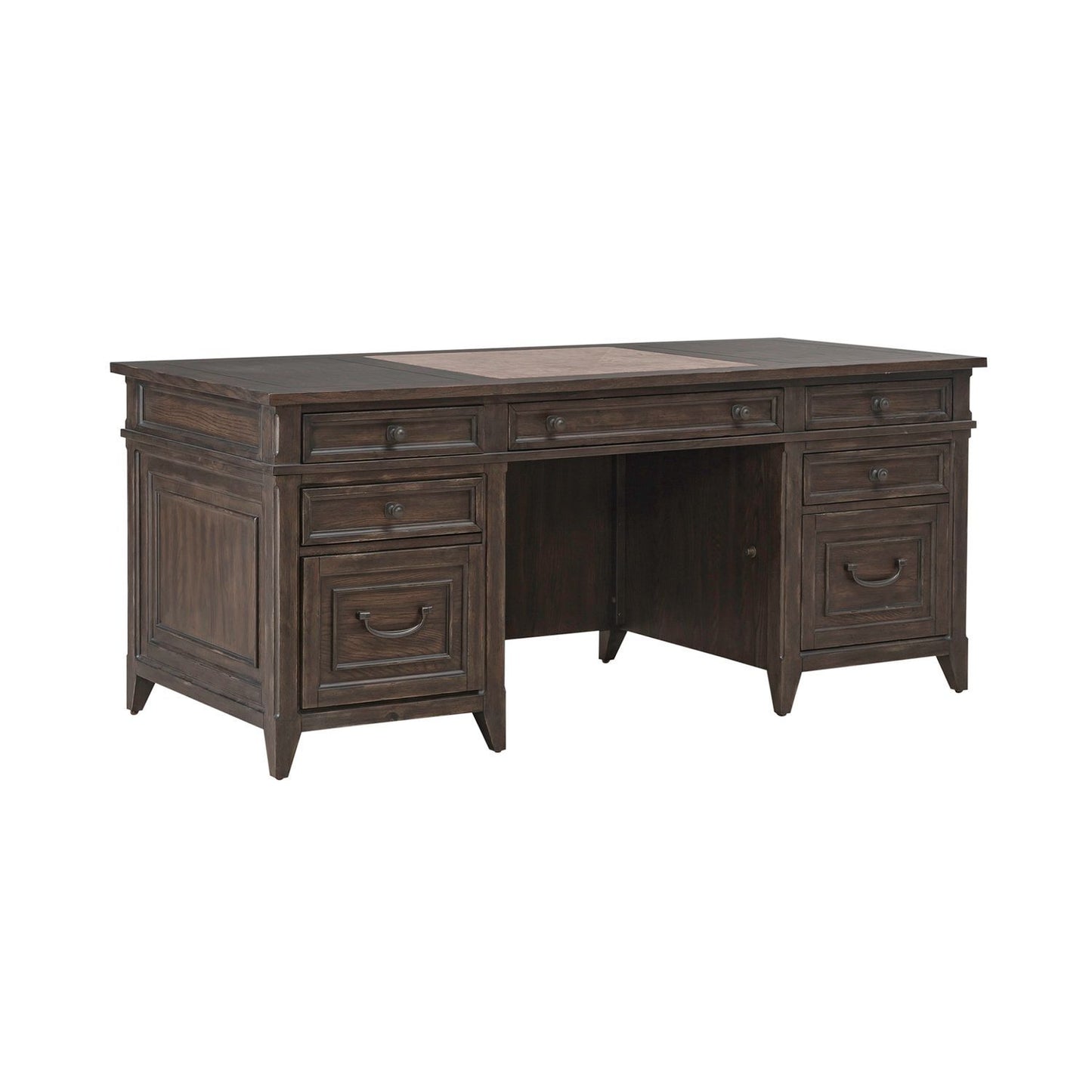 Paradise Valley - Executive Desk - Saddle Brown
