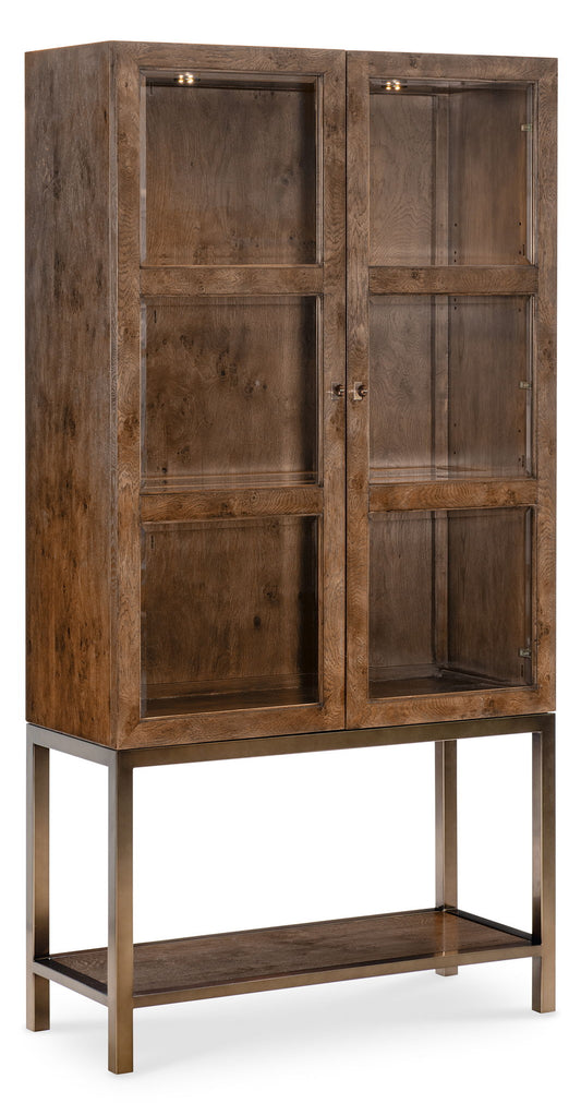 Melange - Mulholland Display Cabinet - Dark Brown
