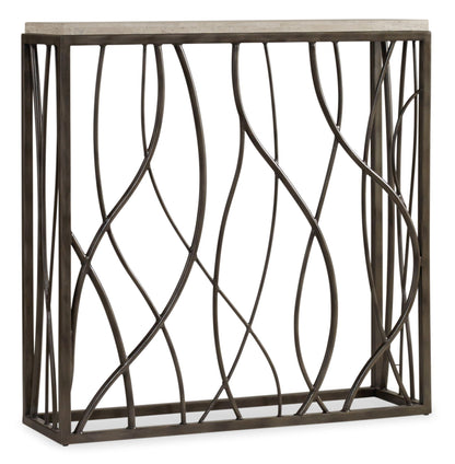 Home Accent - Thin Metal Console - Dark Gray