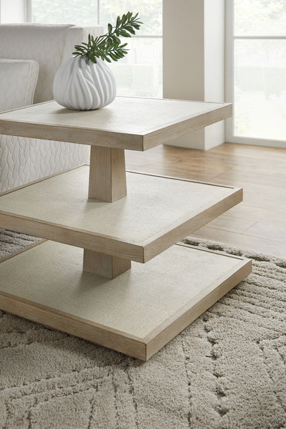 Cascade - 3-Shelve End Table - Light Brown