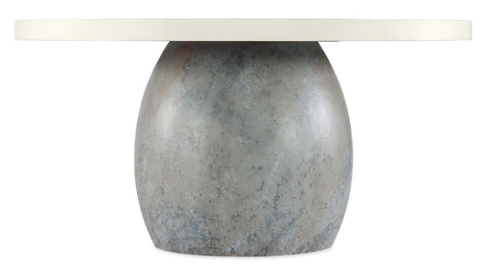 Serenity - Laguna Round Dining Table - Dark Gray / White
