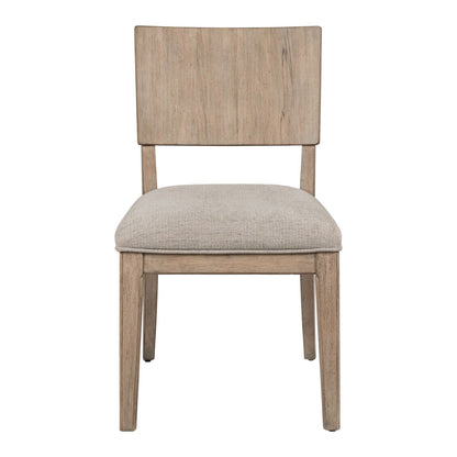 Proximity Place - Panel Back Side Chair - Barley Buff