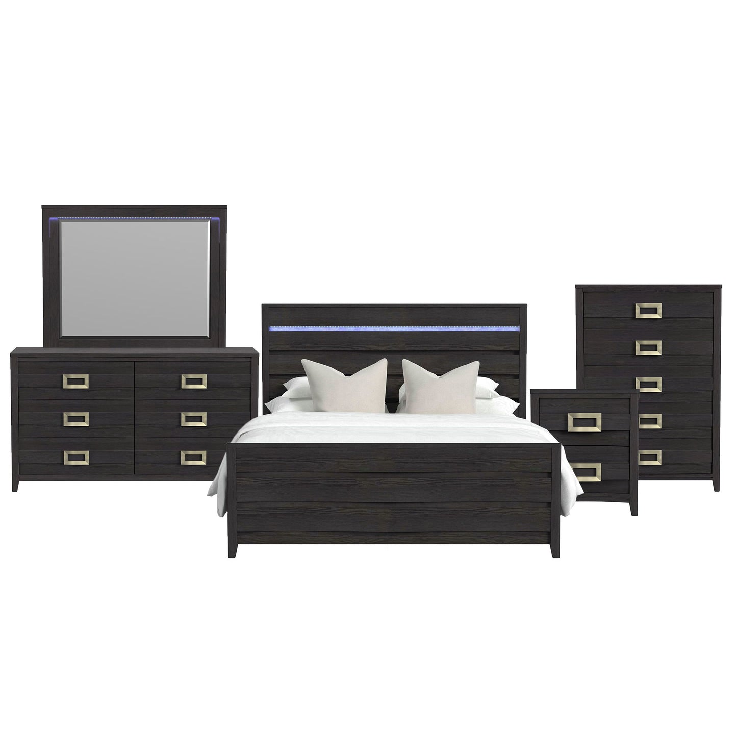Tobias - Bedroom Set With LED