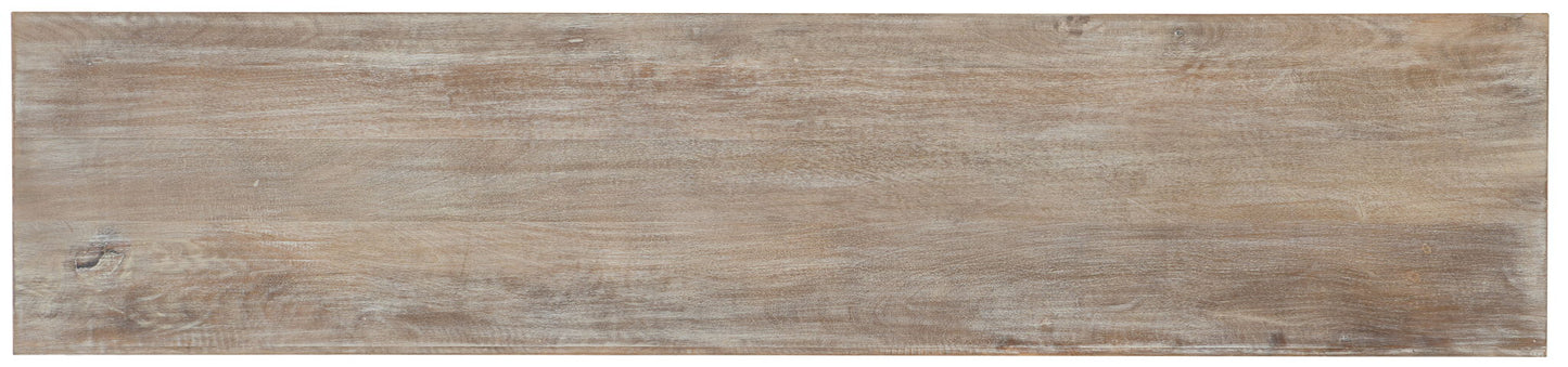 Home Accent - 80" Entertainment Console - Light Brown