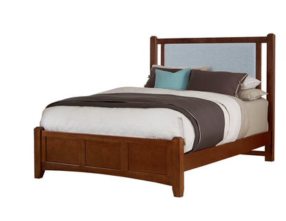Bonanza - Ocean Blue Upholstered Bed With Mansion Footboard