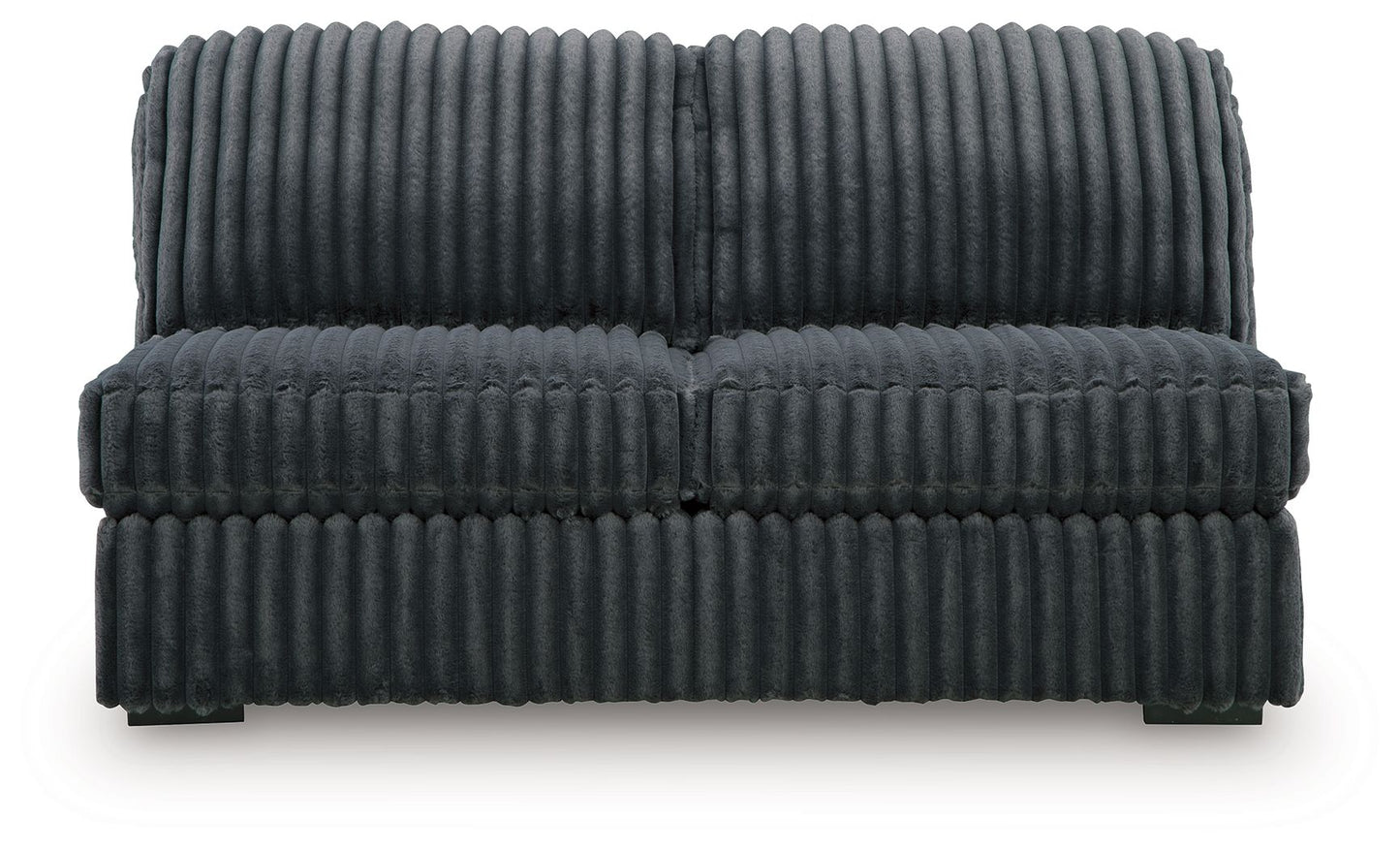 Midnight-Madness - Armless Loveseat - Gunmetal