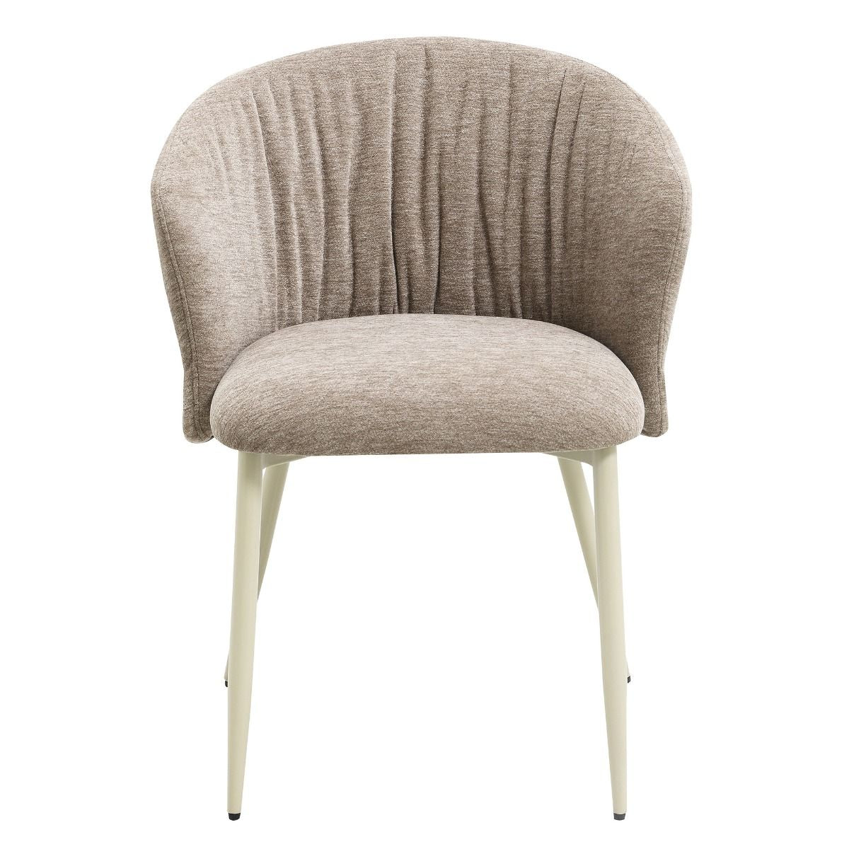 Ogin - Arm Chair (Set of 2) - Dark Beige & Natual