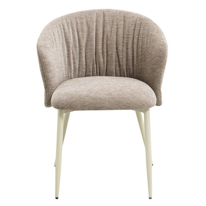 Ogin - Arm Chair (Set of 2) - Dark Beige & Natual