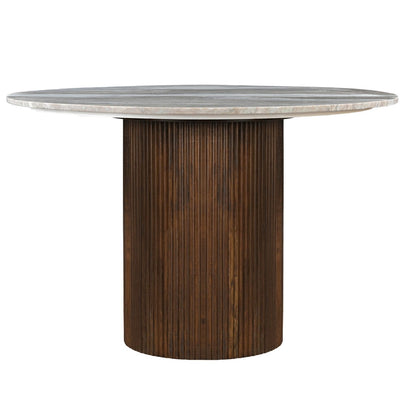 Kaleidoscope - Pedestal Table - Aged Whiskey