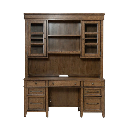 Carolina Park - Credenza & Hutch - Amber Brown