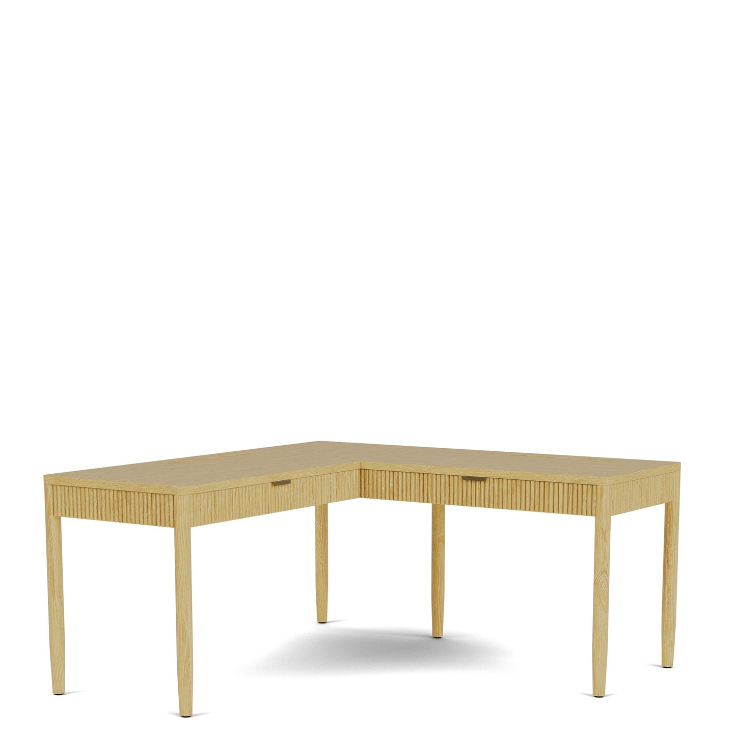 Deerfield - L Desk - Natural Oak