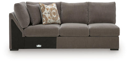 Larson Levee - LAF Armless Loveseat With Wedge - Espresso