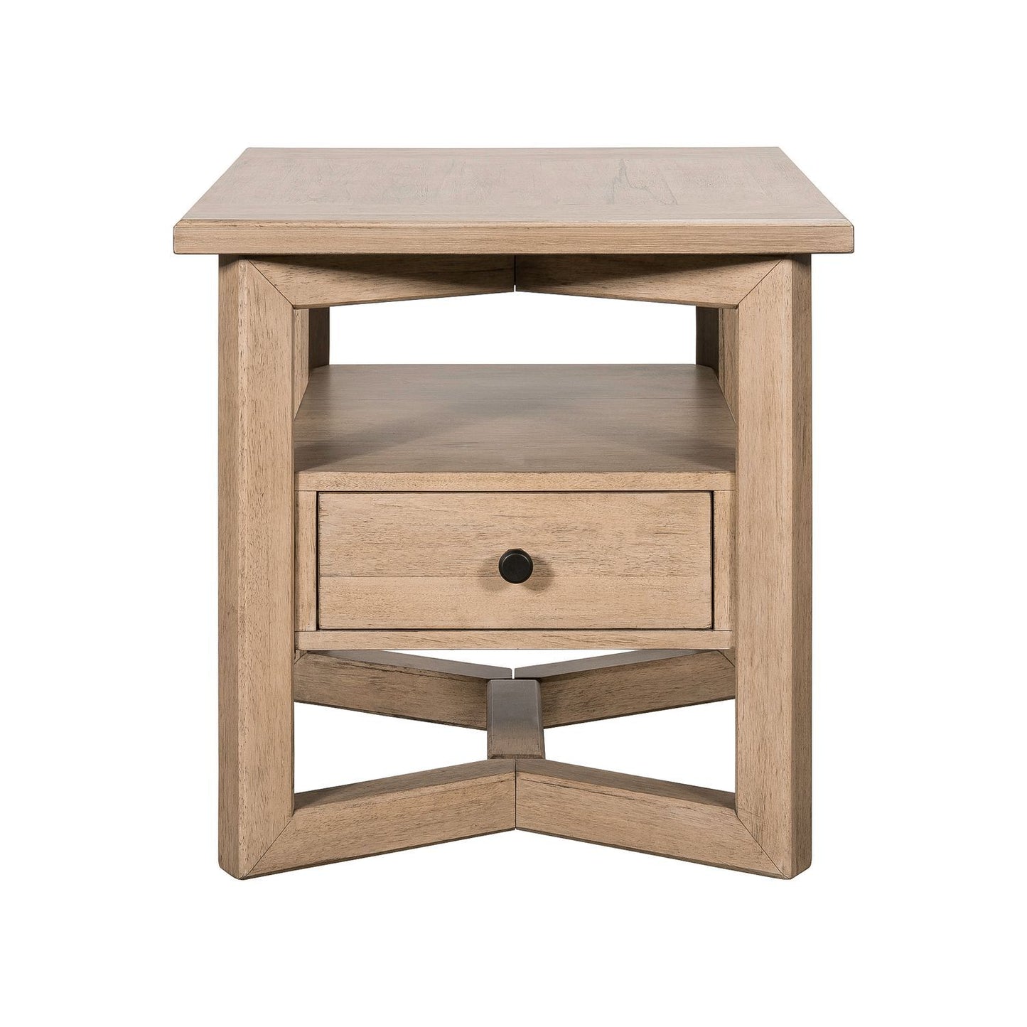 Proximity Place - Rectangular End Table - Barley Buff