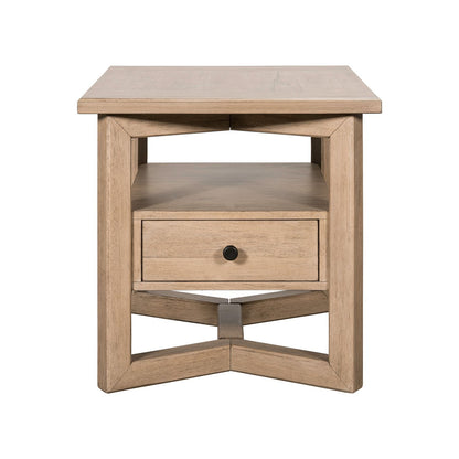 Proximity Place - Rectangular End Table - Barley Buff