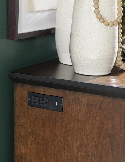 Fenmore - Server - Mocha And Distressed Cherry
