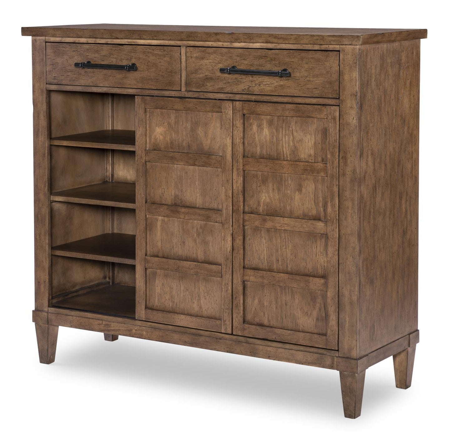 Artisan's Place - Door Drawer Chest - Vintage Pine Ironwood