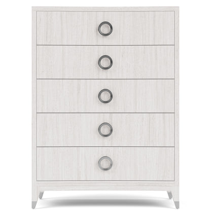 Hepburn - 5 Drawer Chest - White