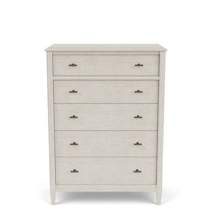 Carmella - Five Drawer Chest - Pebble Oak