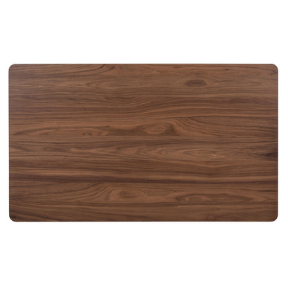 Space Savers - Rectangular Leg Table - Walnut / Brown