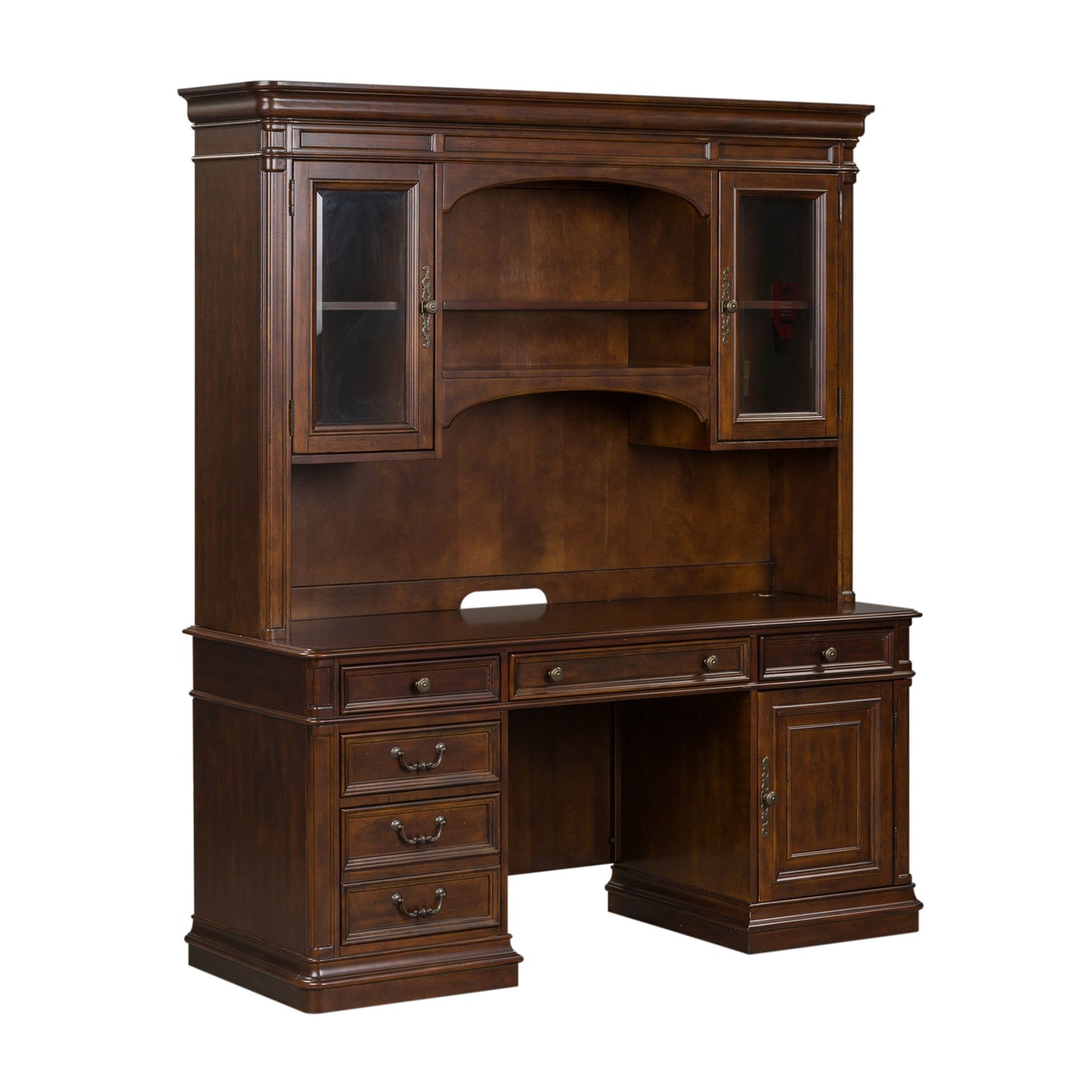 Brayton Manor - 3 Piece Jr Executive Credenza - Cognac