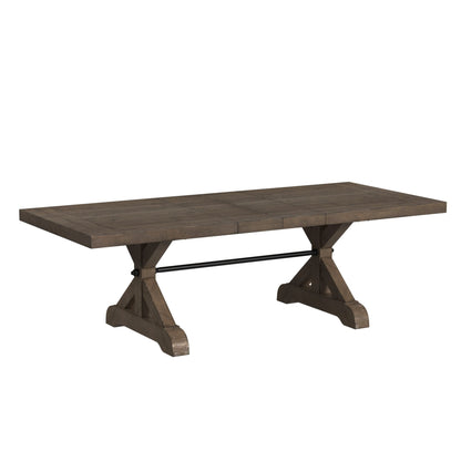 Yellowstone - Dining Table With 2X12" Leaves - Gray