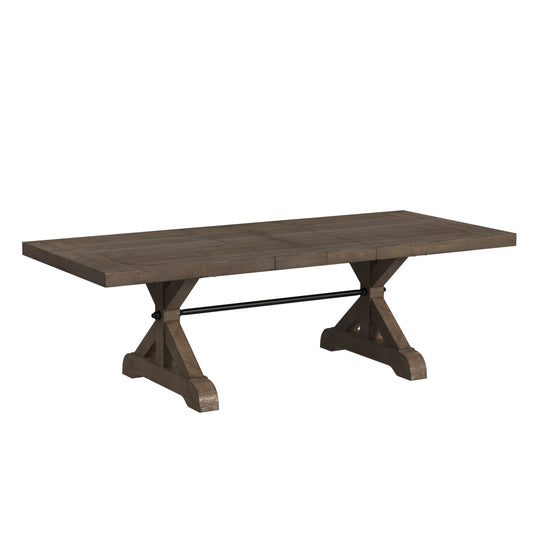 Yellowstone - Dining Table With 2X12" Leaves - Gray