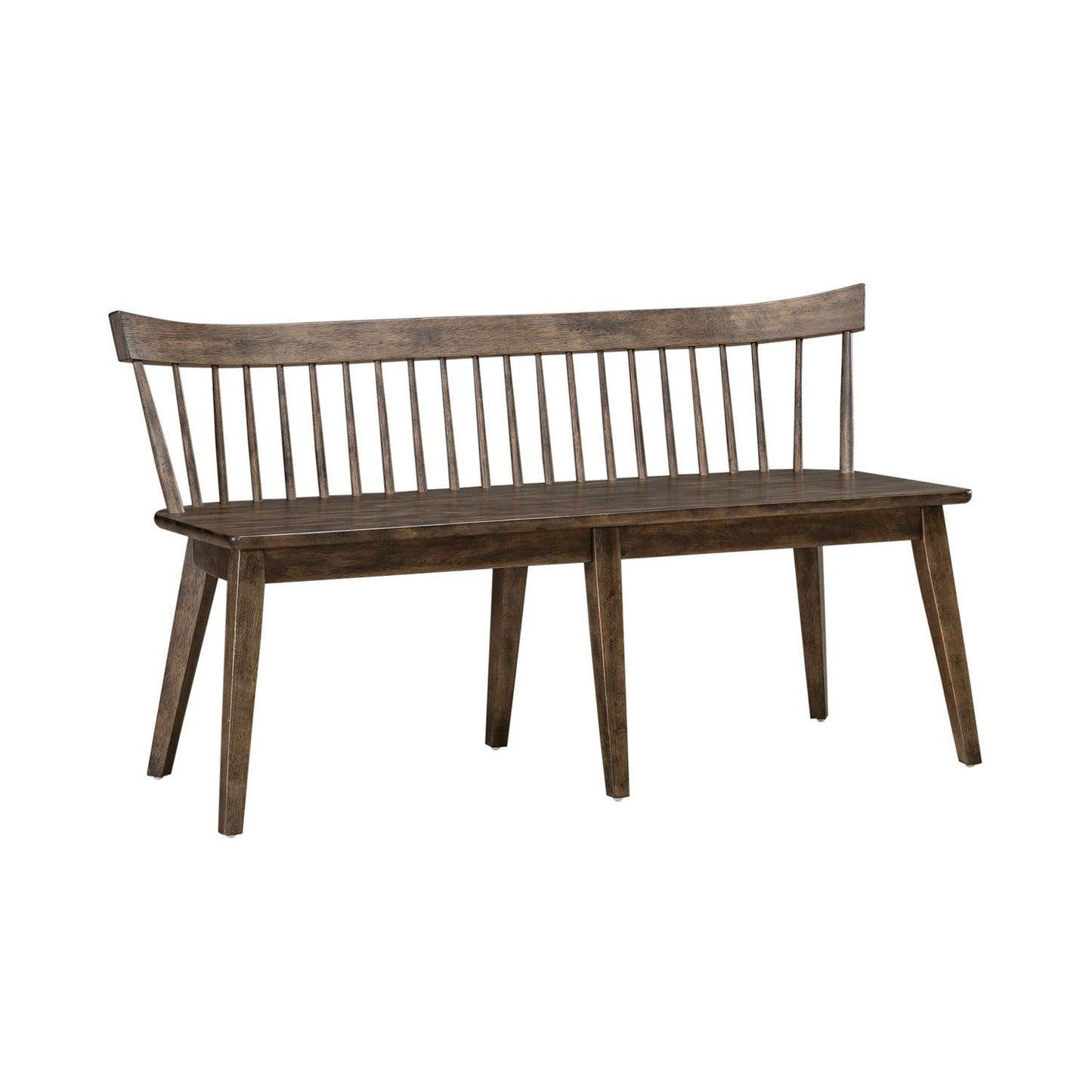 Midland Falls - Spindle Back Bench - Rustic Brown