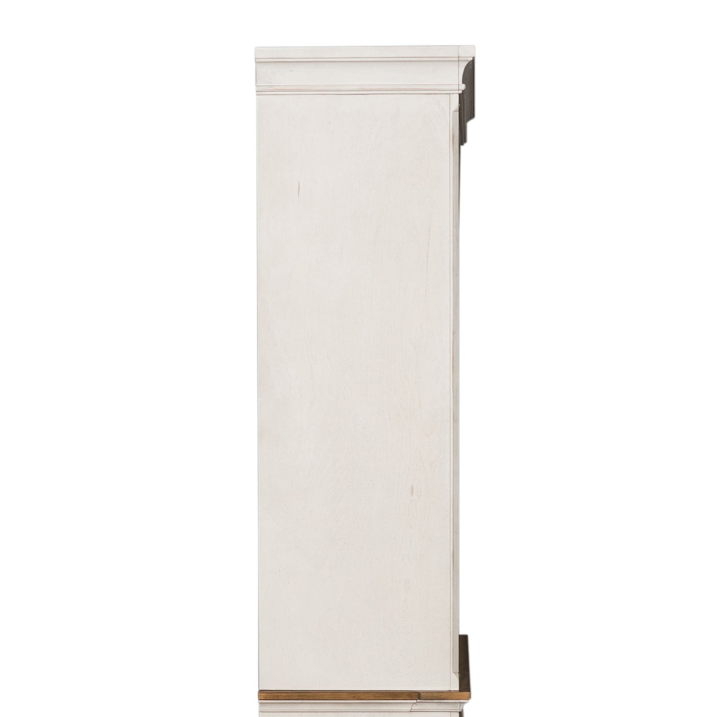 Morgan Creek - Entertainment Hutch - Antique White / Wirebrushed Tobacco Accents