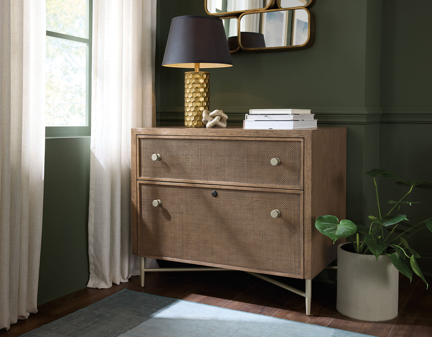 Sonnet - Sonnet Lateral File - Dark Gray / Light Brown