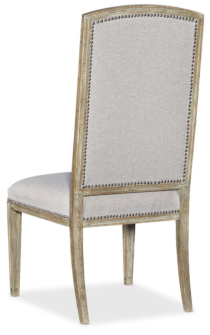 Castella - Upholstered Side Chair - Beige / Light Brown