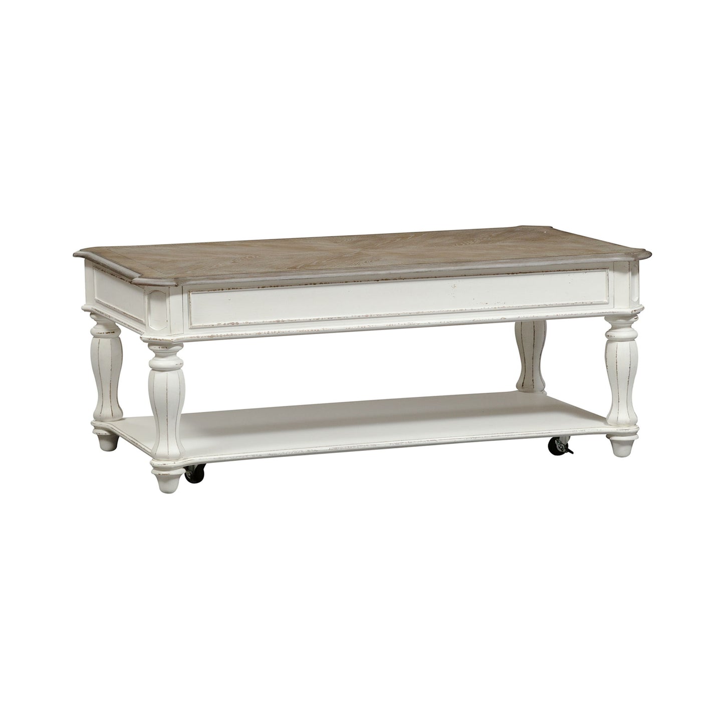Magnolia Manor - Lift Top Cocktail Table - Antique White