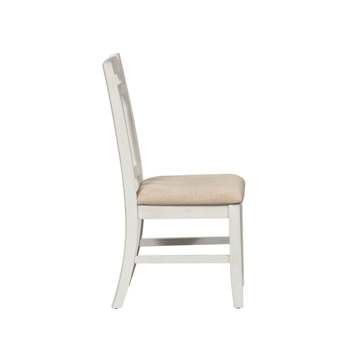 Summerville - Slat Back Side Chair - Soft White Wash / Wirebrushed Gray